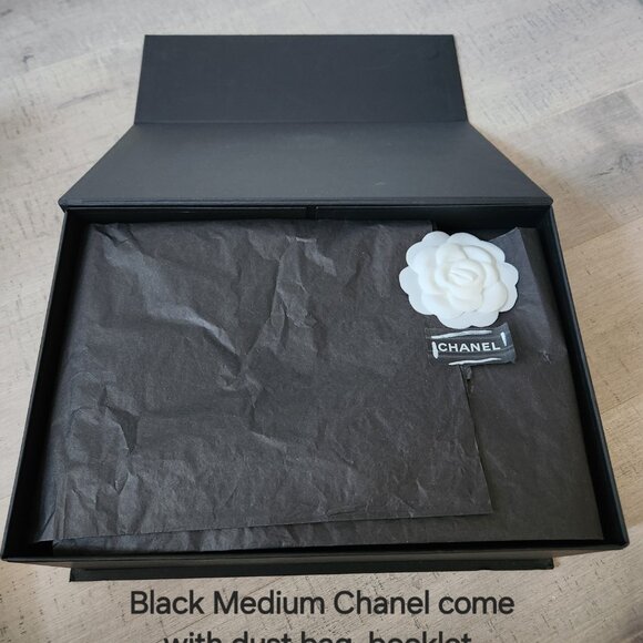 Chanel Black Caviar Leather Classic Medium Double Flap Bag SHW - Picture 11 of 11